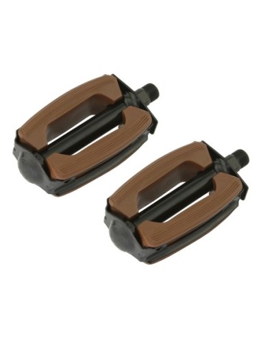 Krate Rubber Pedals 9/16 Brown/Black.